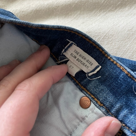 2/$20 Madewell High Rise Slim Boy Jean - Picture 11 of 12